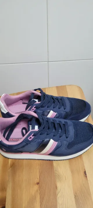 Playeros Polo Mujer Azul y Rosa