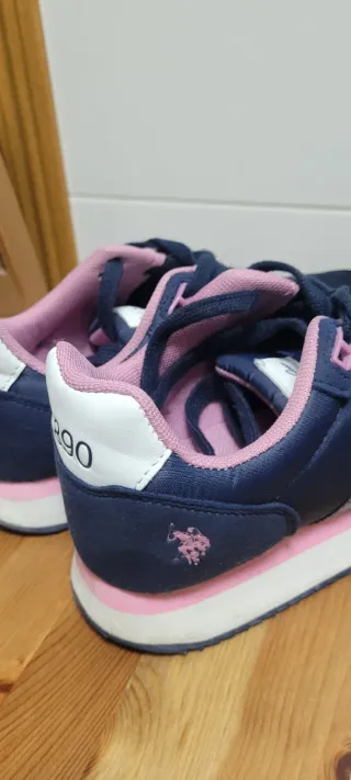 Playeros Polo Mujer Azul y Rosa