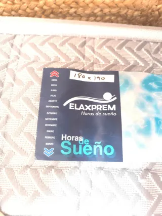 Colchón marca Elaxprem 190x180 precio nuevo de 100