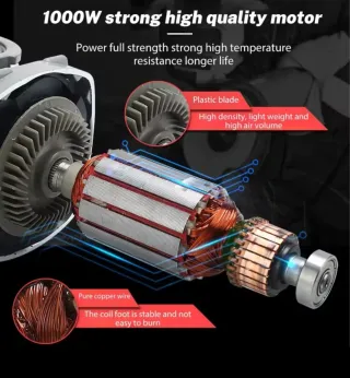 Radial Eléctrica 1000W 125MM 6 Velocidades
