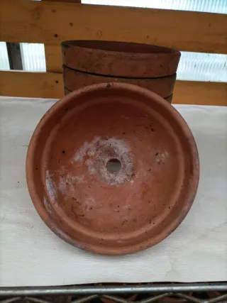 4 Vasi Ciotole Terracotta Diametro 15cm