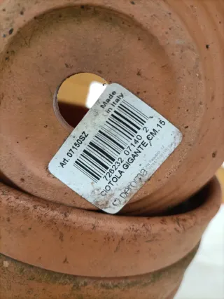 4 Vasi Ciotole Terracotta Diametro 15cm