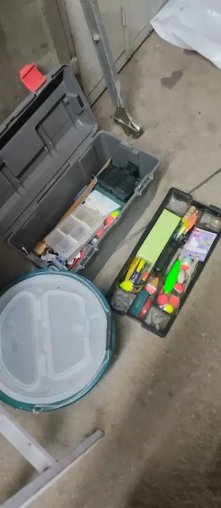 Lote de pesca: cañas y carretes