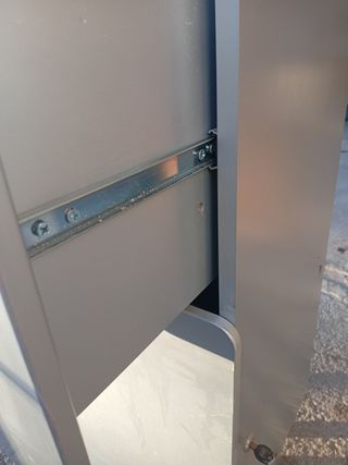 Mueble para cafetera gris