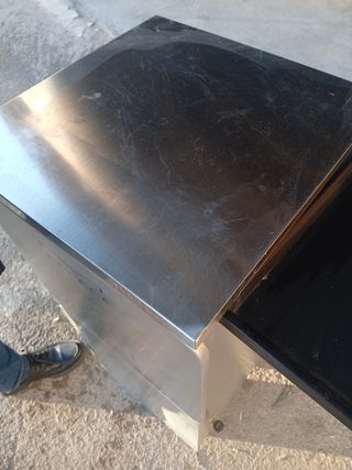 Mueble para cafetera gris