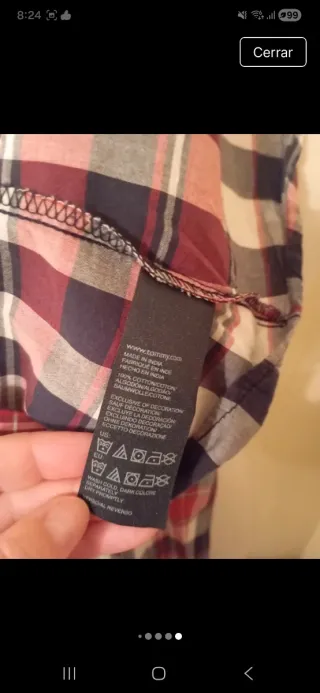 Camisa cuadros Tommy Hilfiger Denim