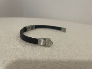 Pulsera Lotus Cuero y Acero