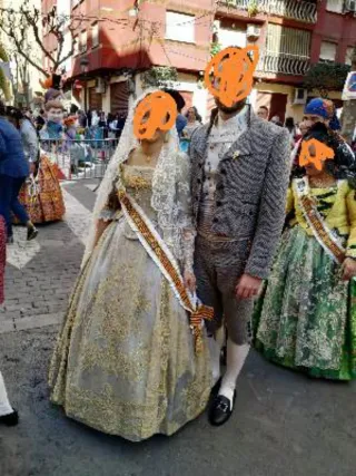 Traje Fallera Álvaro Moliner Oro y Acero 38/40