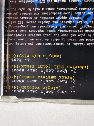 Michael Jackson CD Single They Don't Care About Us