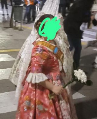 Traje de Fallera Niña Coral