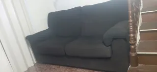 Sofá 2 plazas negro