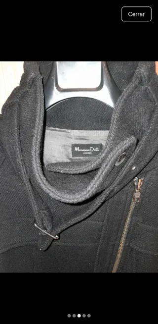 Cazadora Massimo Dutti Negra,  talla M/32