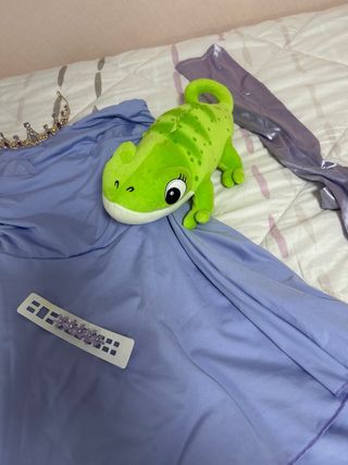 Disfraz Rapunzel con corona y Pascal