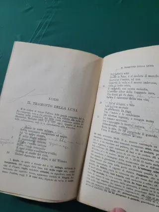 libro antico Canti Giacomo Leopardi