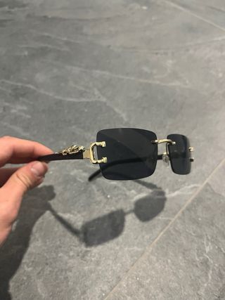 Gafas Rimless Panthèr Negro/Dorado