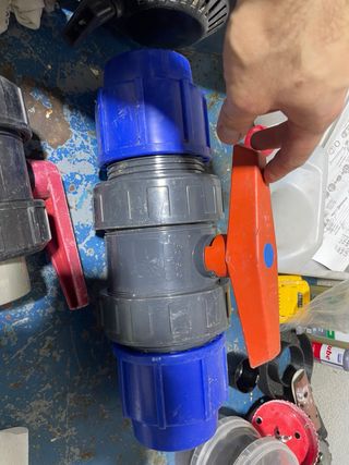 Llave corte polietileno y PVC 110mm