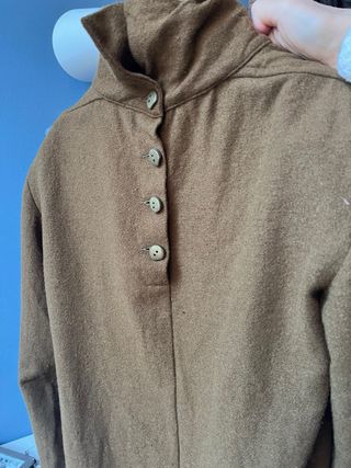 Abito vintage lana marrone