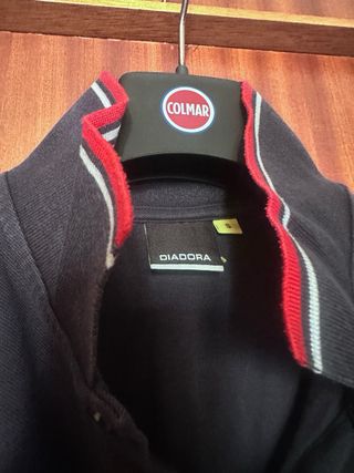 Polo Diadora Blu con dettagli rossi