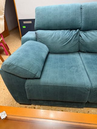 Sillón de tela ocean blue