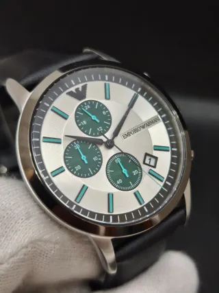 Reloj Emporio Armani Hombre Plata y Verde