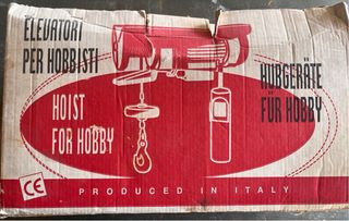 Paranco Elettrico 125kg elevatore a fune