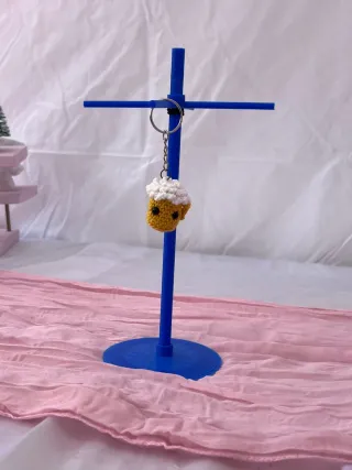 Llaveros tejidos a mano