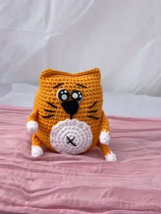 Muñeco de Gato de ganchillo hecho a mano