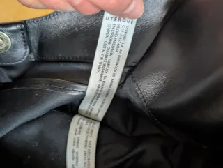 Bolso Uterqüe Piel y Rafia Elegante