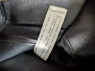 Bolso Uterqüe Piel y Rafia Elegante