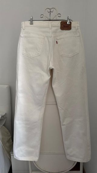 LEVIS 501 W 34 VAQUEROS RECTOS BLANCOS USA HOMBRE