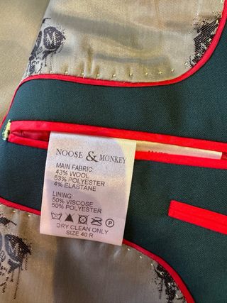 Chaqueta de traje cuello smoking Noose & Monkey