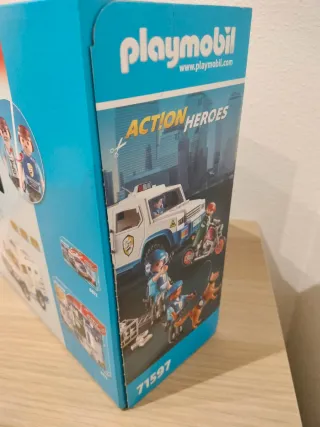 Playmobil Action Heroes Camión Blindado y Moto