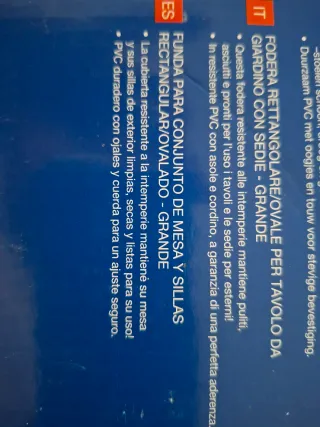 2 Fundas Mesa y Sillas Exterior Rectangular