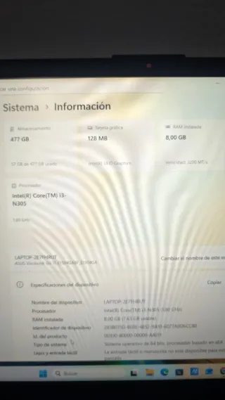 Portátil Asus Vivobook 15 OLED Gris