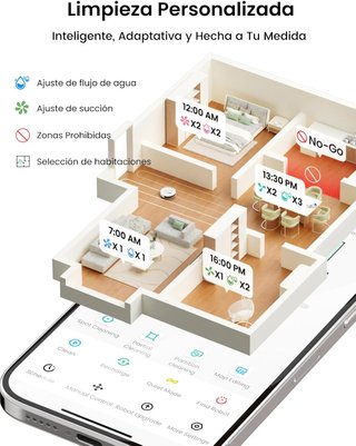 Lefant M2 Plus Robot Aspirador y Fregasuelos 6000P