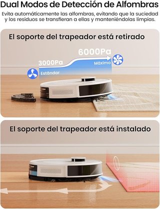 Lefant M2 Plus Robot Aspirador y Fregasuelos 6000P