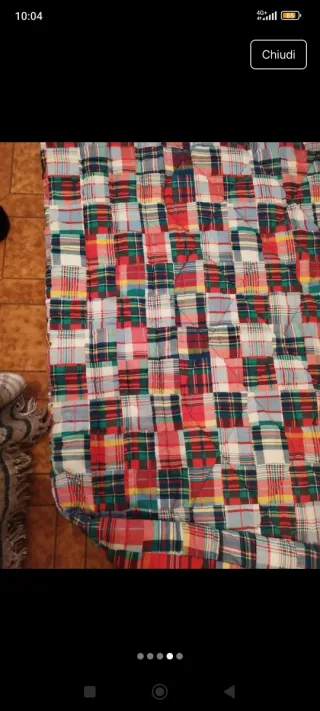 Trapunta a quadri singola 160x260