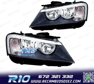 FAROS BMW X3 F25 11-13 FONDO NEGRO