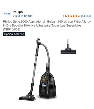 Aspiradora Philips Serie 9000 sin Bolsa