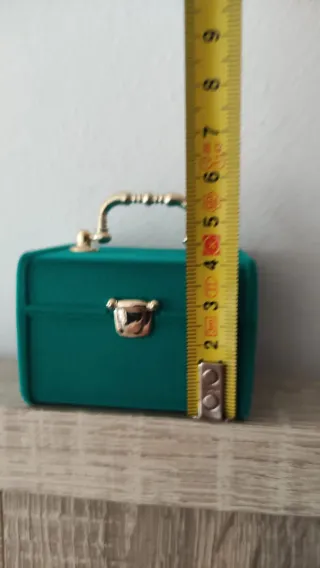 Lote Estuches joyero verdes con detalles dorados