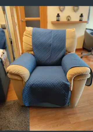 Sillón mecedora, reclinable y giratorio