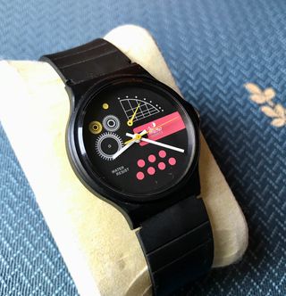 Reloj Micro Quartz Miyota Negro/Rojo