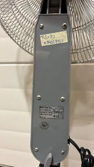 Ventilador Ufesa Pie Metálico