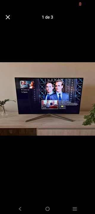 Smart TV Samsung Negra y Plateada