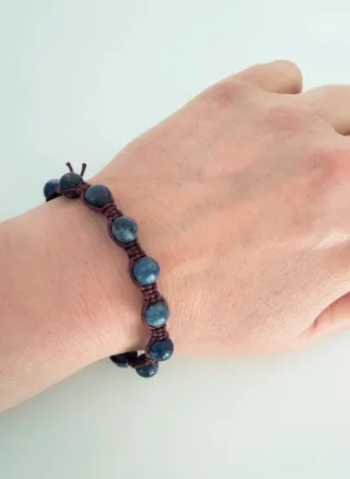 Bracciale Sodalite 8mm con bottone