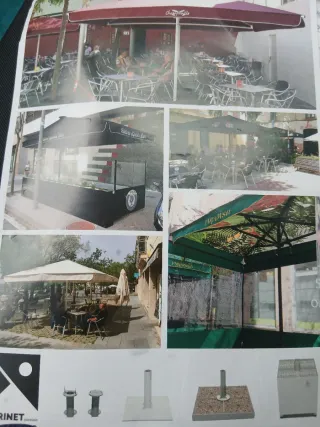 Sombrillas Parasoles Marinet para terraza nuevos