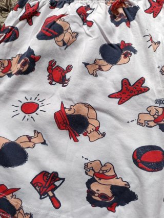 Pijama Verano Mafalda Rojo y Blanco
