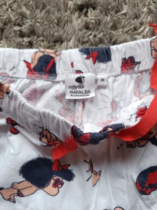 Pijama Verano Mafalda Rojo y Blanco