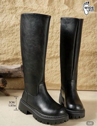 Botas altas negras mujer talla 35