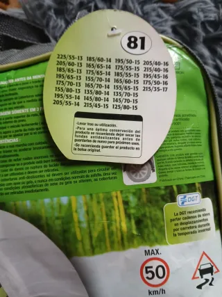 Cadenas textiles para nieve DRIVETEX (sin usar)